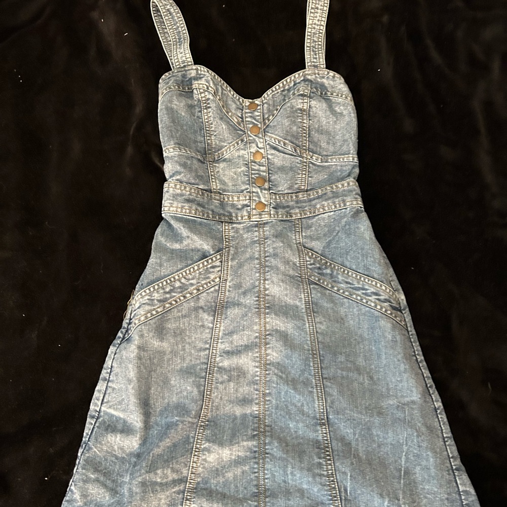 Blue denim dress